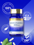 Carlyle Benfotiamine 300mg – fiche produit: sans gluten et sans allergènes.