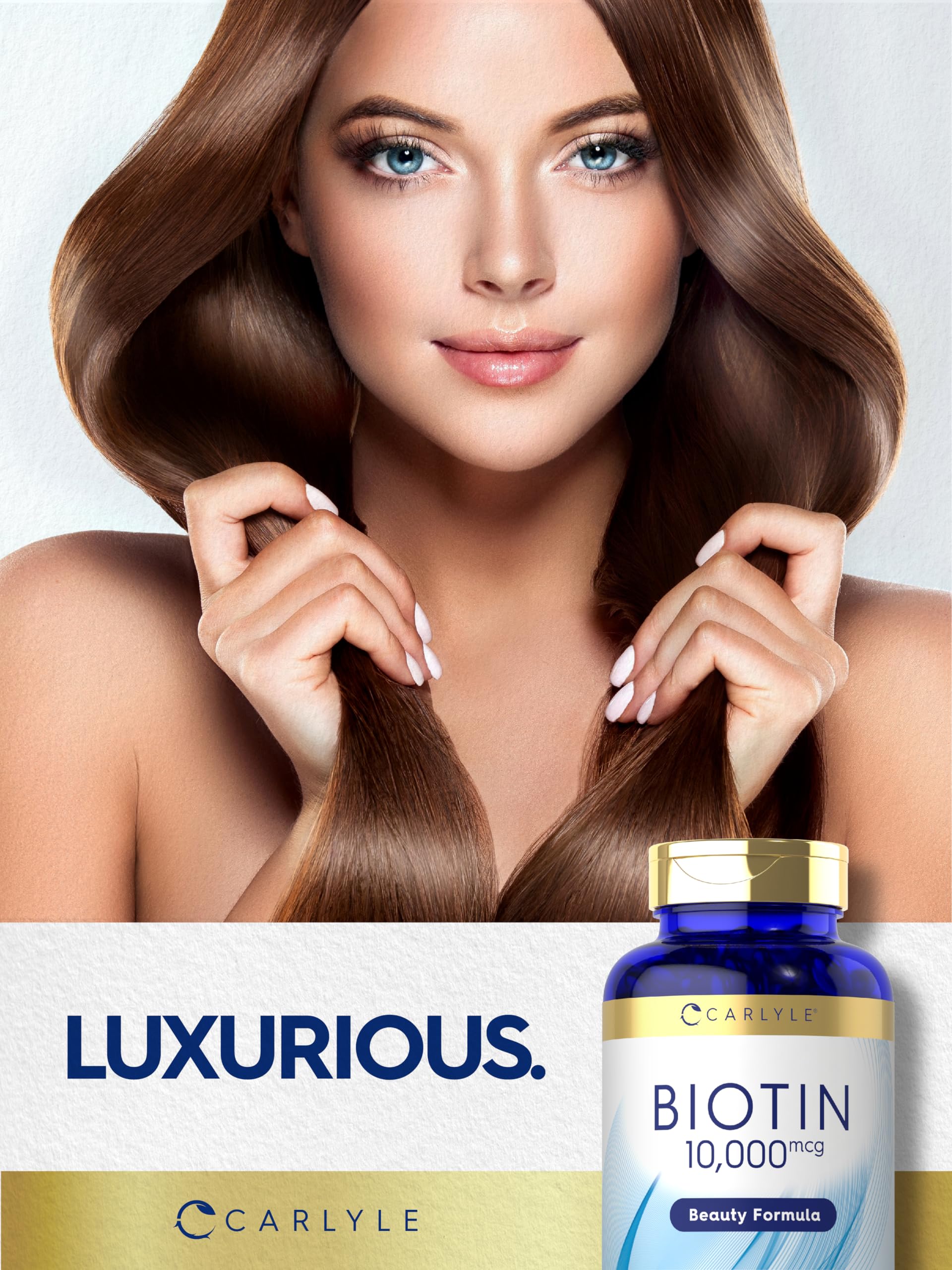 Utilisation quotidienne Carlyle Biotin 10000mcg pour un approvisionnement durable