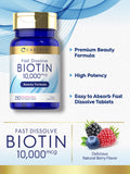 Carlyle Biotine arôme framboise – dissolution rapide et goût agréable.