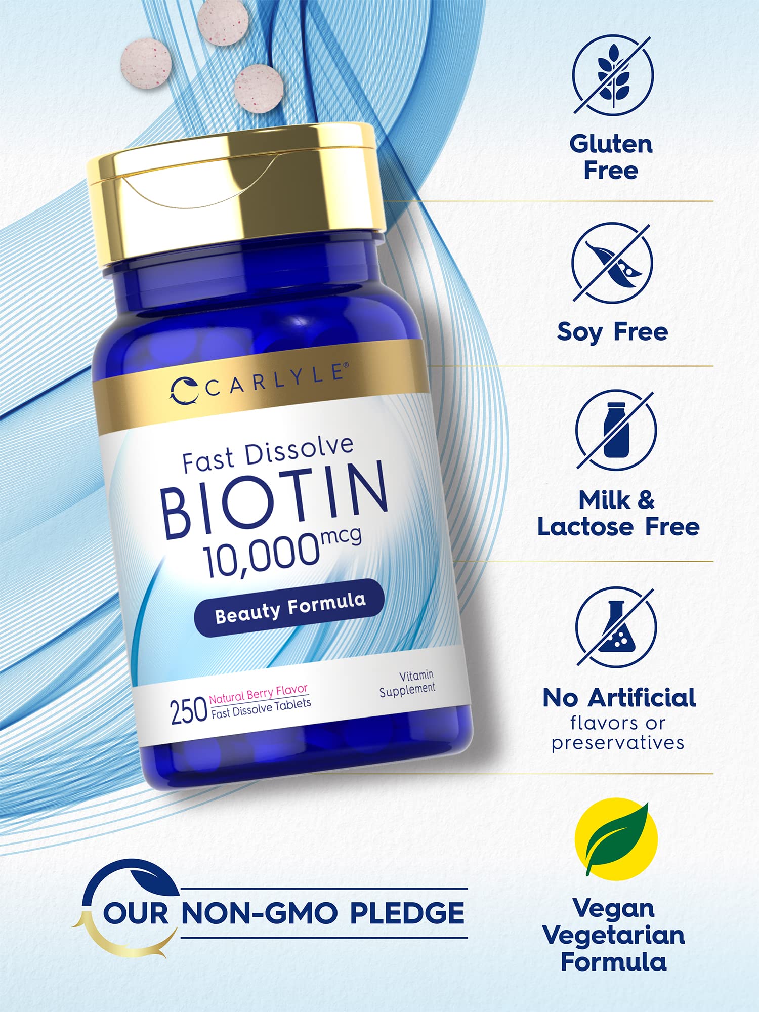 Carlyle Biotine forme vegetarienne – sans gluten et pureté.