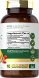 Caplets végétariens Carlyle vitamine C avec cynorrhodon, étiquette claire et ingrédients de qualité