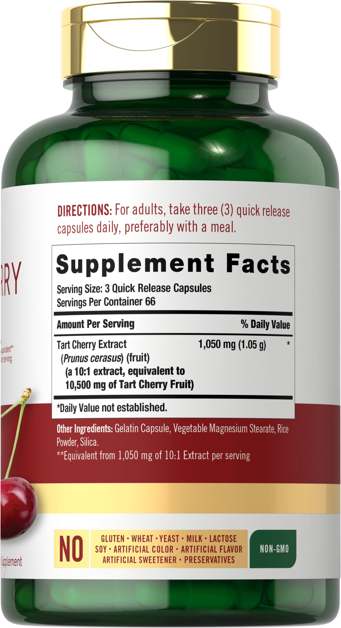 Capsules Carlyle Cerise Acide: haute teneur et absorption rapide pour faciliter votre routine.