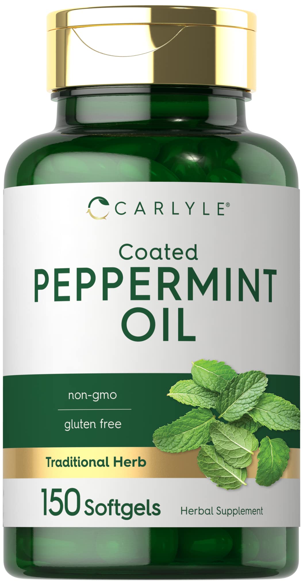 Capsules Carlyle huile menthe poivrée, pratique pour un usage quotidien et soutien digestif potentiel.