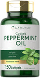 Capsules Carlyle huile menthe poivrée, pratique pour un usage quotidien et soutien digestif potentiel.