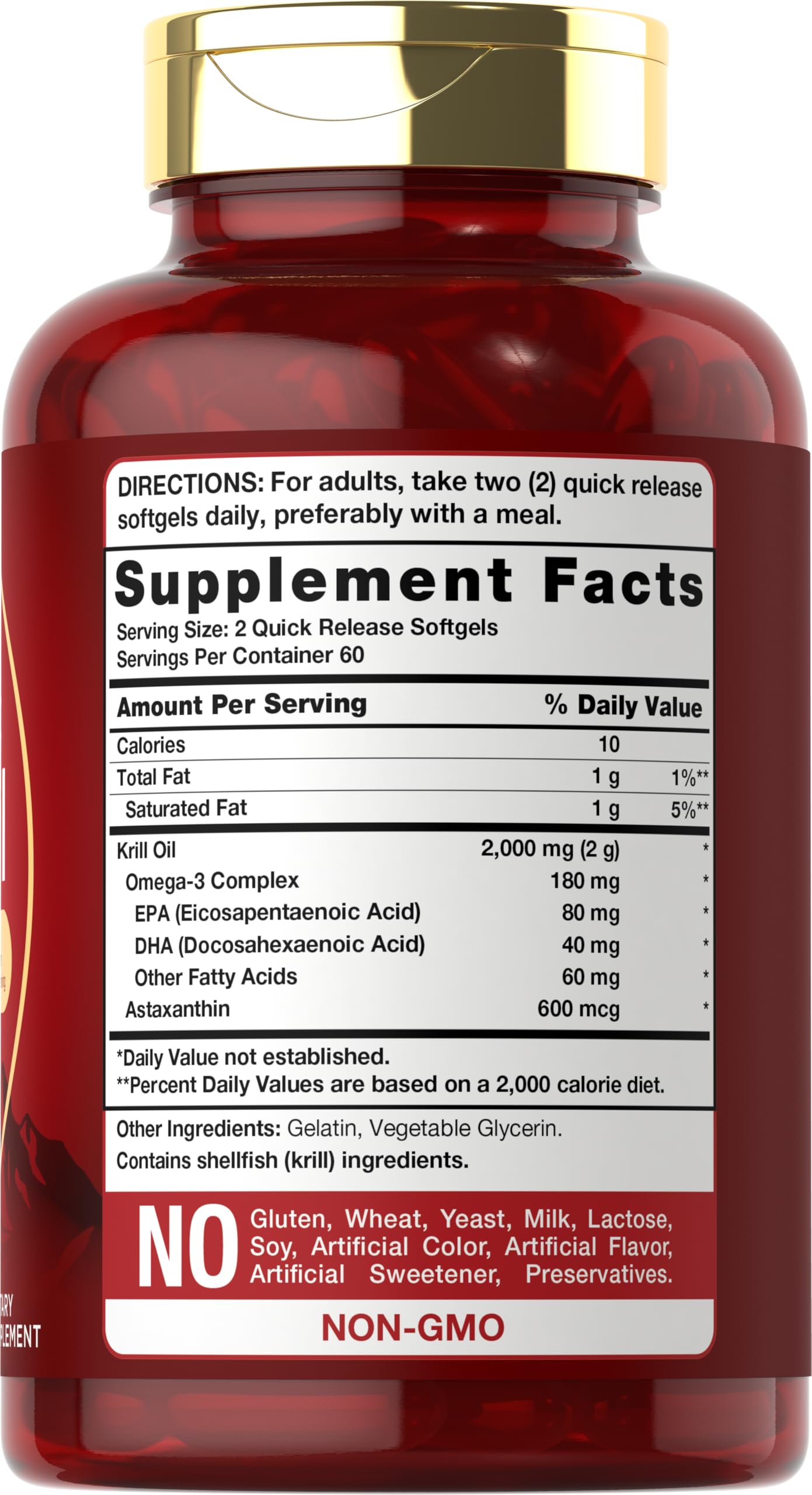 Capsules molles Carlyle krill 2000 mg, format pratique à avaler.