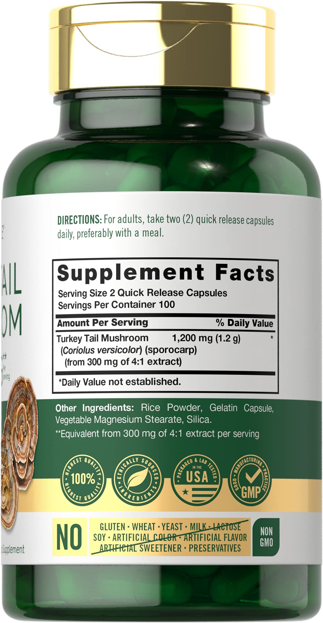 Carlyle queue-de-dinde capsules — flacon, pratique pour les routines quotidiennes.