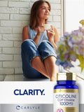 Carlyle Citicoline fiche produit lisible et dosage clair, pratique.