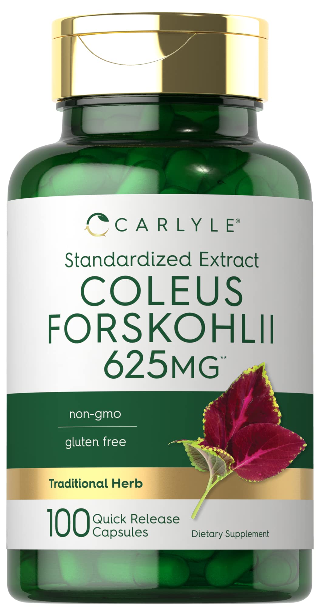 Capsules Carlyle Coleus Forskohlii dans la boîte prête à l'utilisation