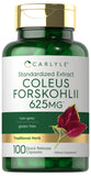 Capsules Carlyle Coleus Forskohlii dans la boîte prête à l'utilisation