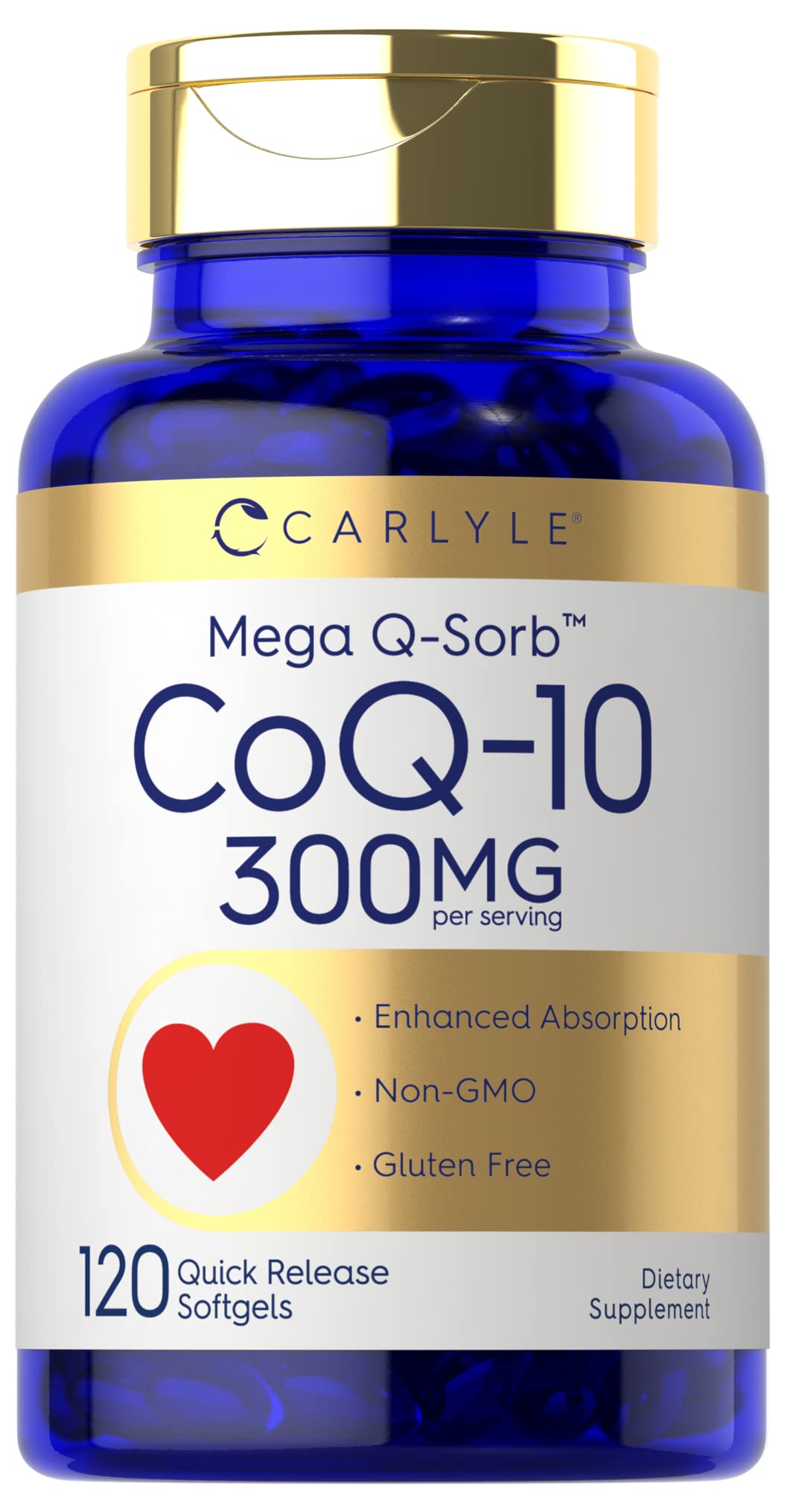Carlyle CoQ10 en boîte: capsules souples faciles à intégrer au quotidien.