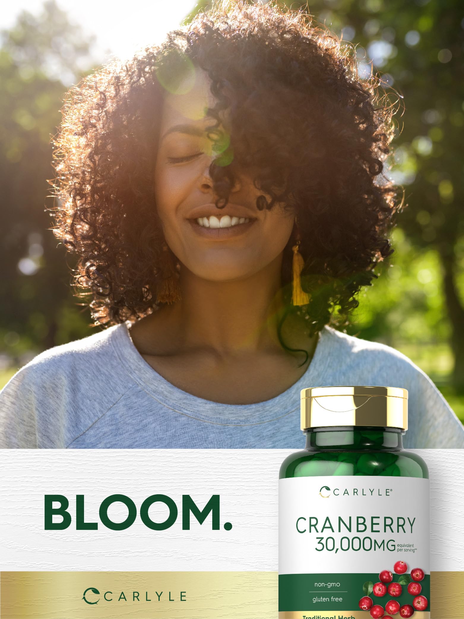 Carlyle Cranberry: formule sans gluten sans lactose sans soja.