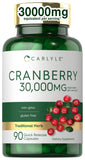 Carlyle Cranberry: bouteille du supplément pour le quotidien et le bien-être potentiel.
