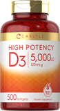 Carlyle D3 5000 UI, bouteille: soutien quotidien possible à la vitalité.