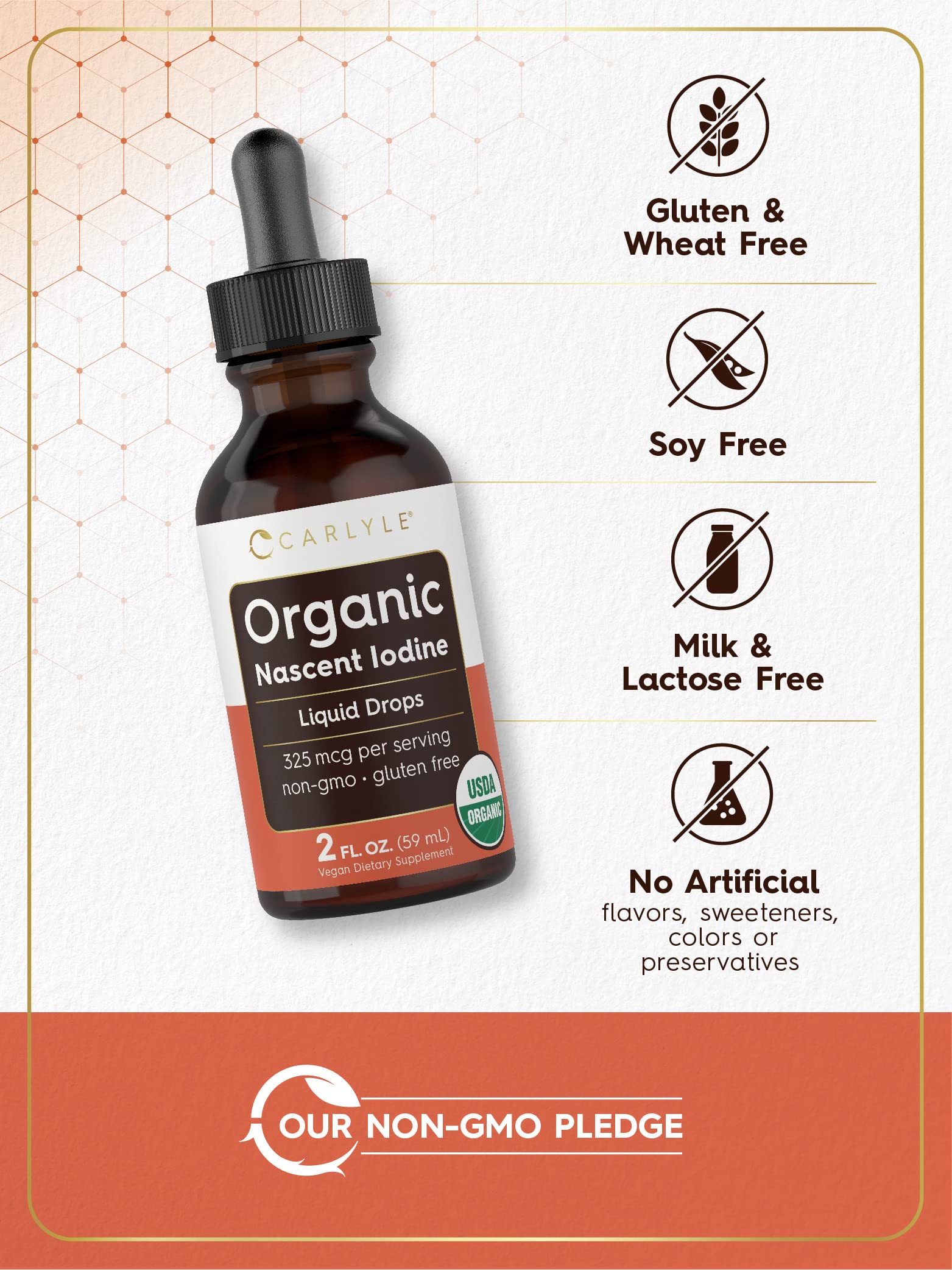 Carlyle – flacon-doseur facilitant le dosage des gouttes d'iode nascent.