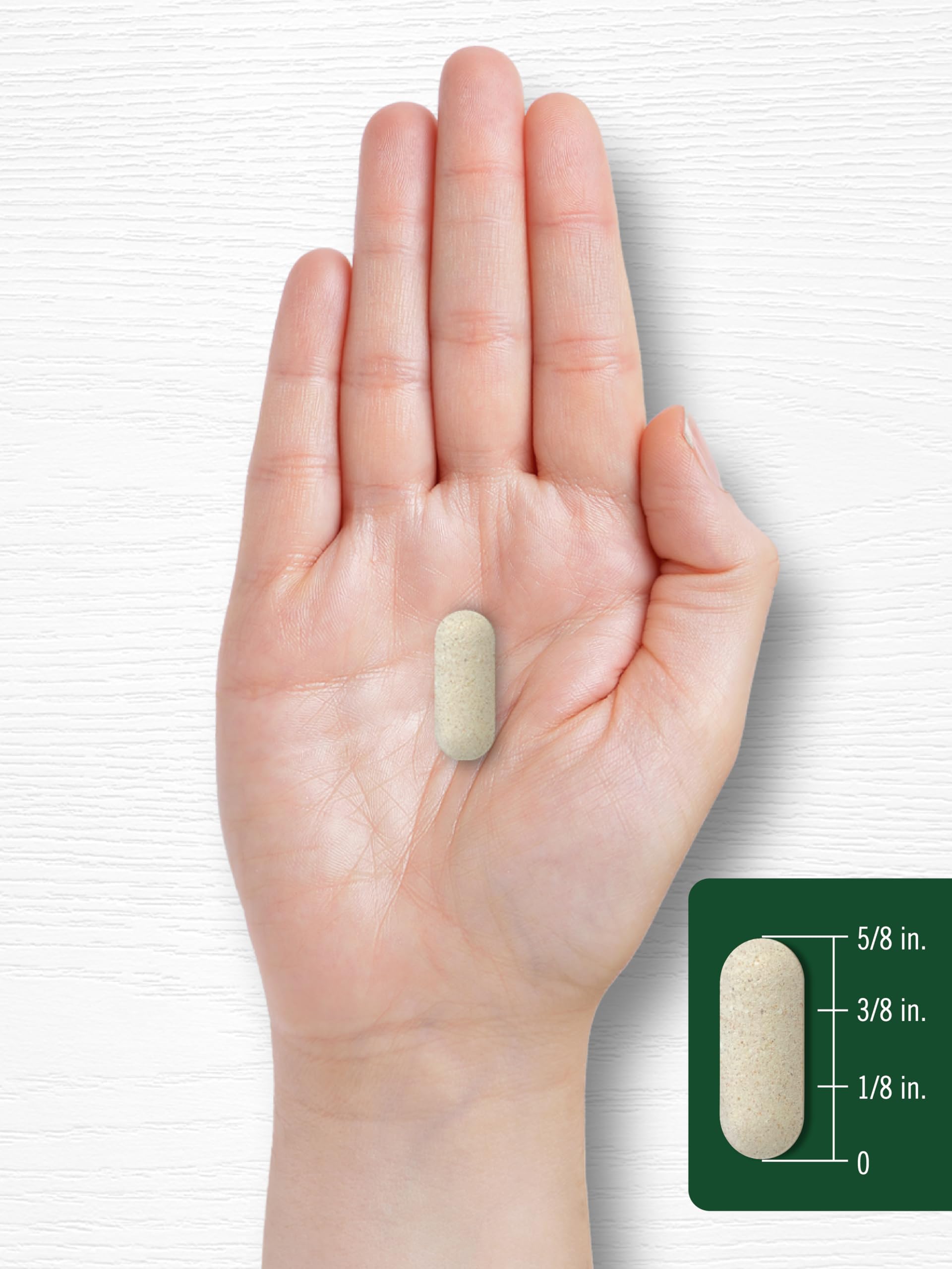 Comprimés végétariens Carlyle Vitamine C sur fond blanc, usage quotidien possible