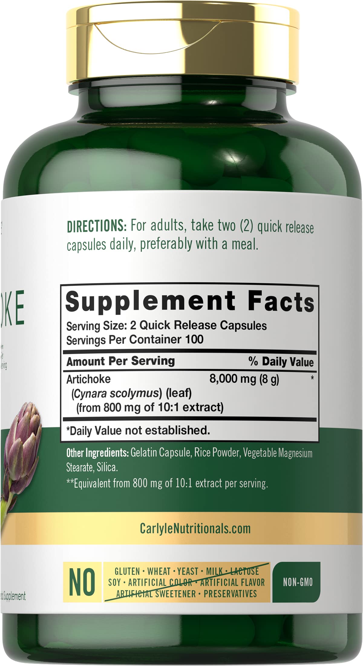 Capsules Carlyle Extrait Artichaut en emballage boîte, pratique pour votre quotidien.