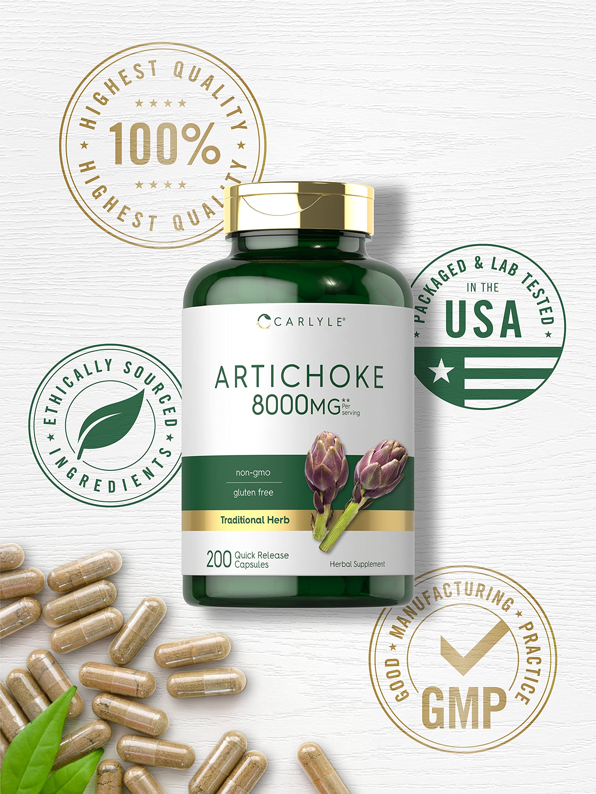 Capsules faciles à avaler Carlyle Artichaut, intégration simple à votre routine journalière.