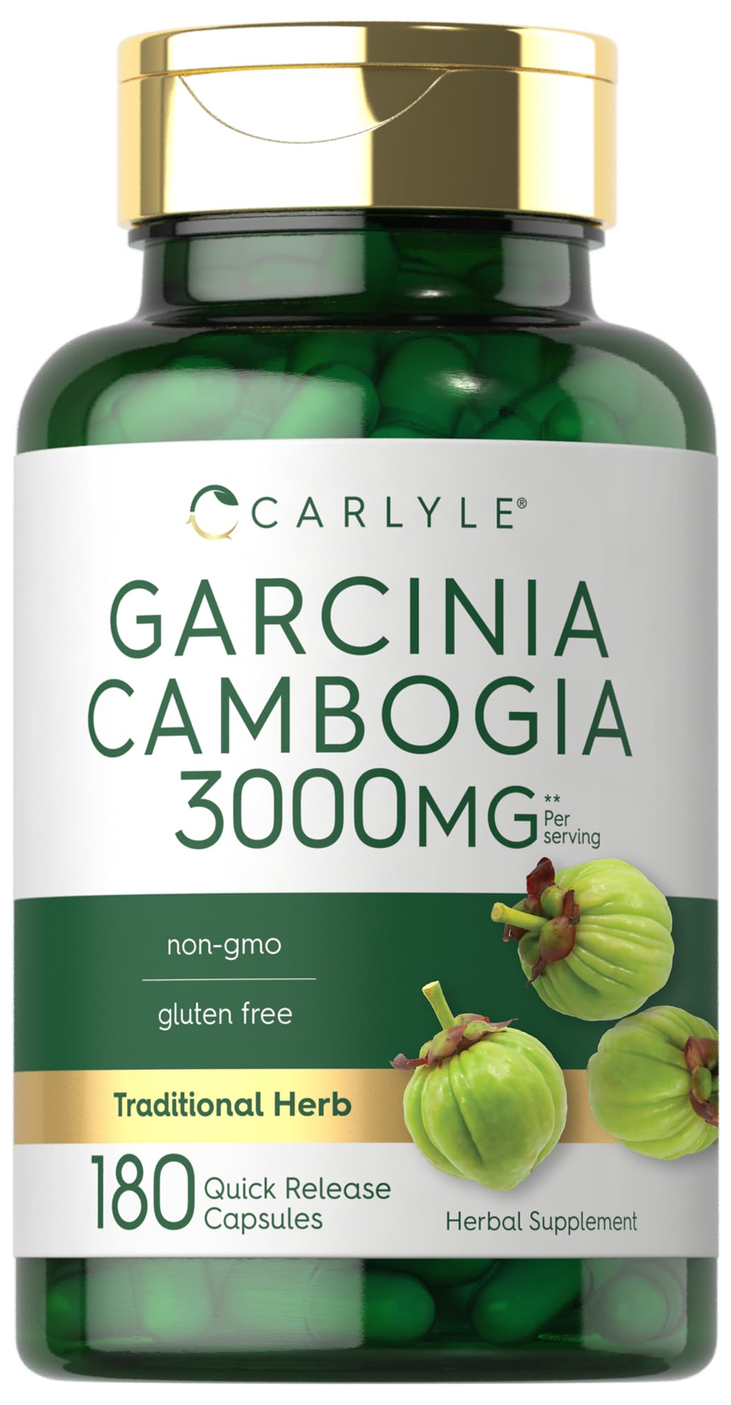 Flacon Carlyle Garcinia Cambogia pour une routine bien-être quotidienne.