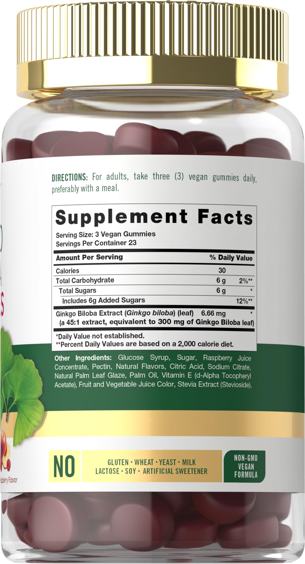 Carlyle Ginkgo Biloba extrait feuille 45:1 prêt à intégrer à la routine