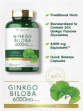 Ginkgo Biloba Carlyle, capsules alignées, idéale pour routine quotidienne.