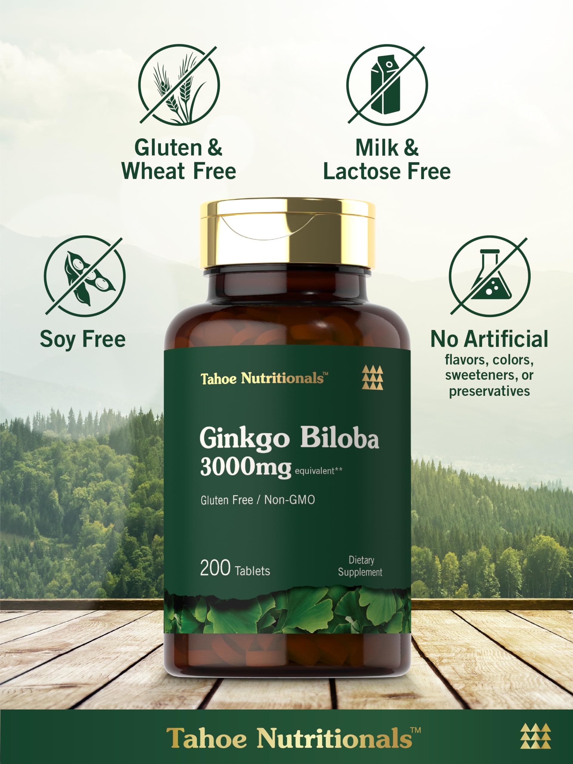 Carlyle Ginkgo Biloba - tablette végétarienne sans gluten et sans OGM.