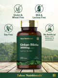 Carlyle Ginkgo Biloba - tablette végétarienne sans gluten et sans OGM.