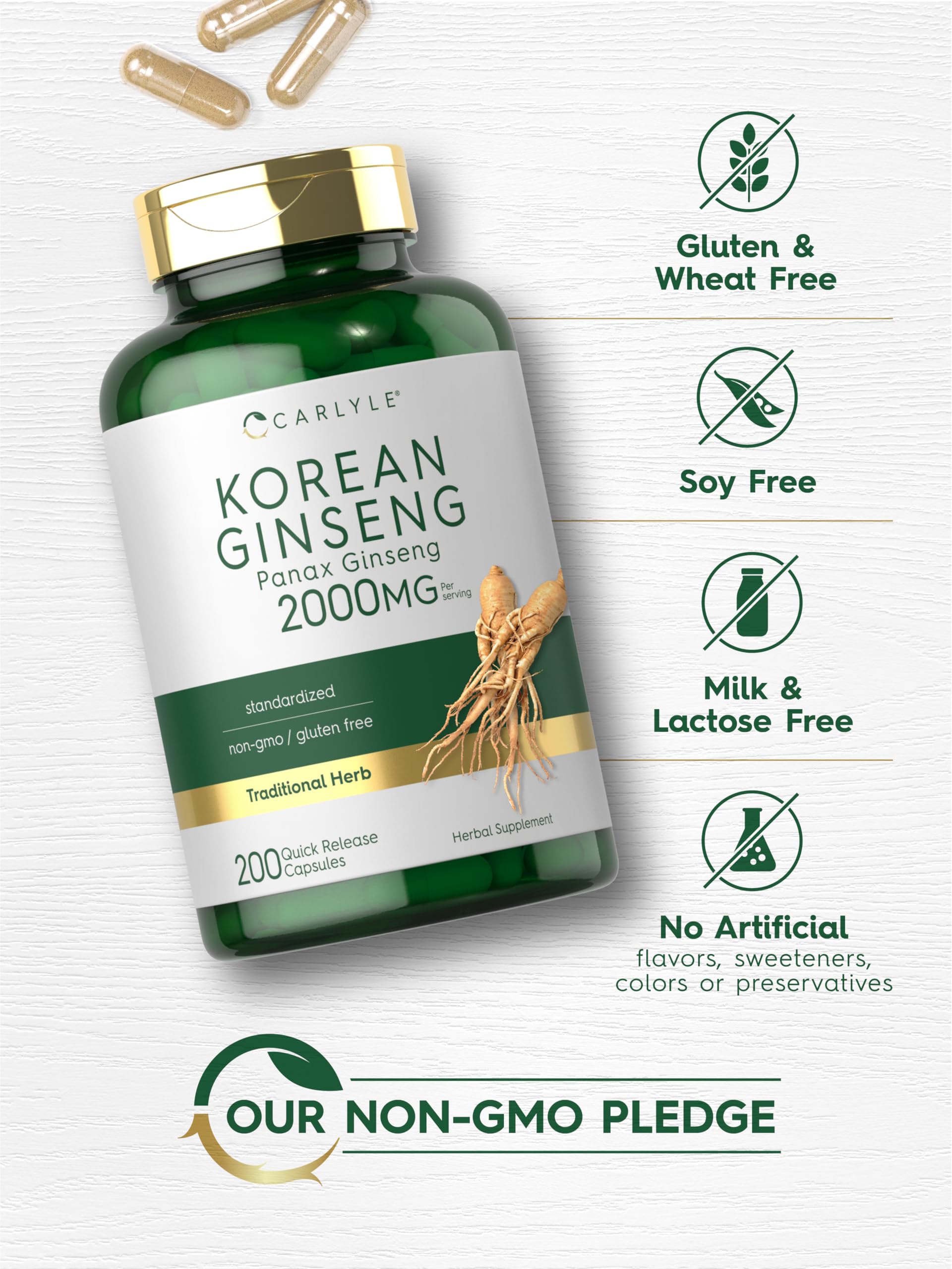 Carlyle Ginseng Coréen – Dose quotidienne facile pour votre routine.