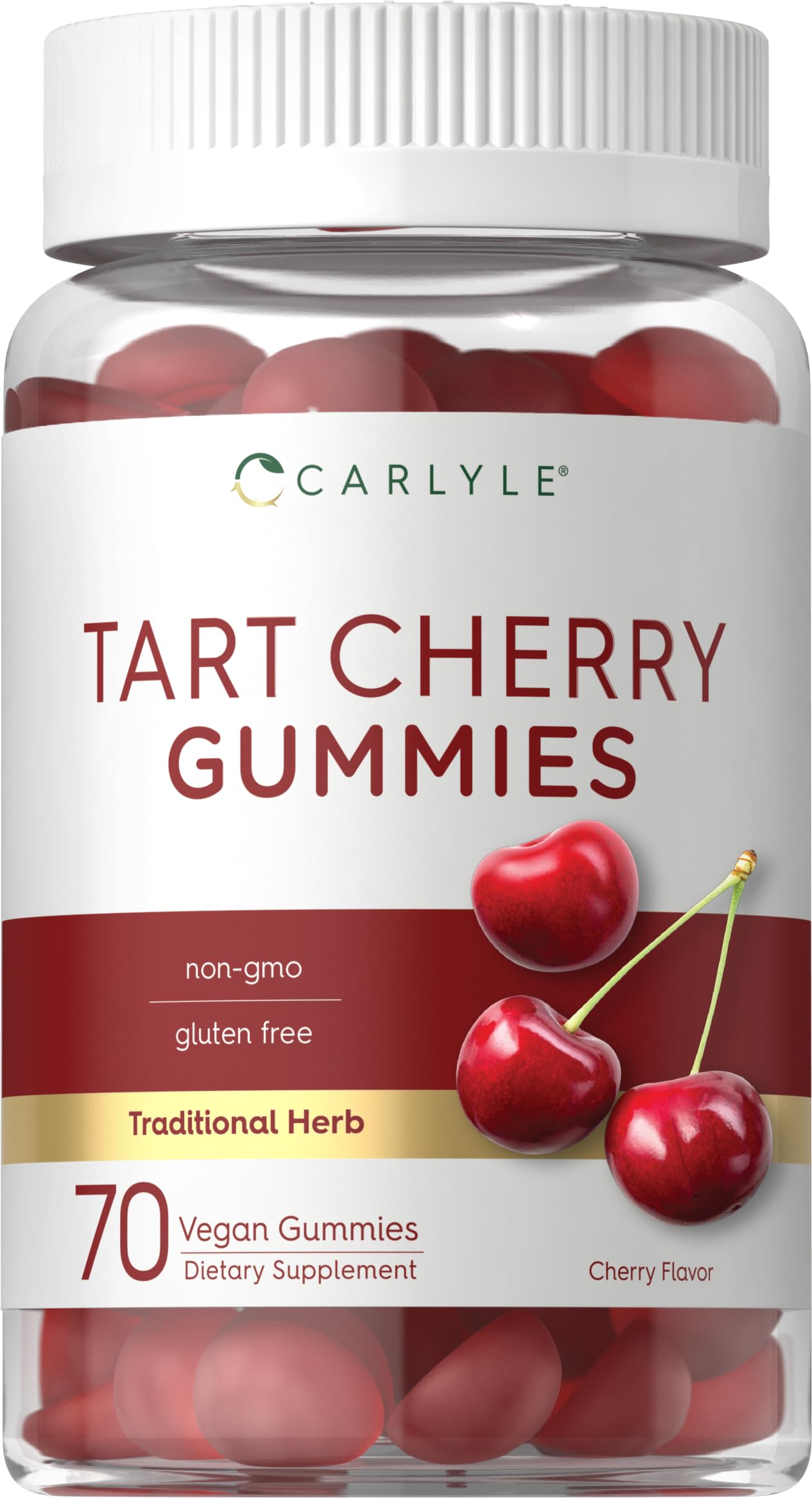 Gommes Carlyle Cerise Aigre dans pot, goût fruité et végétaliennes.