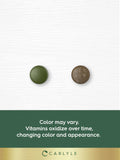 Gommes Carlyle Supergreens vegan, sans OGM et sans gluten.