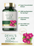 Carlyle Griffes du Diable bouteille 200 gelules pour dosage simple.
