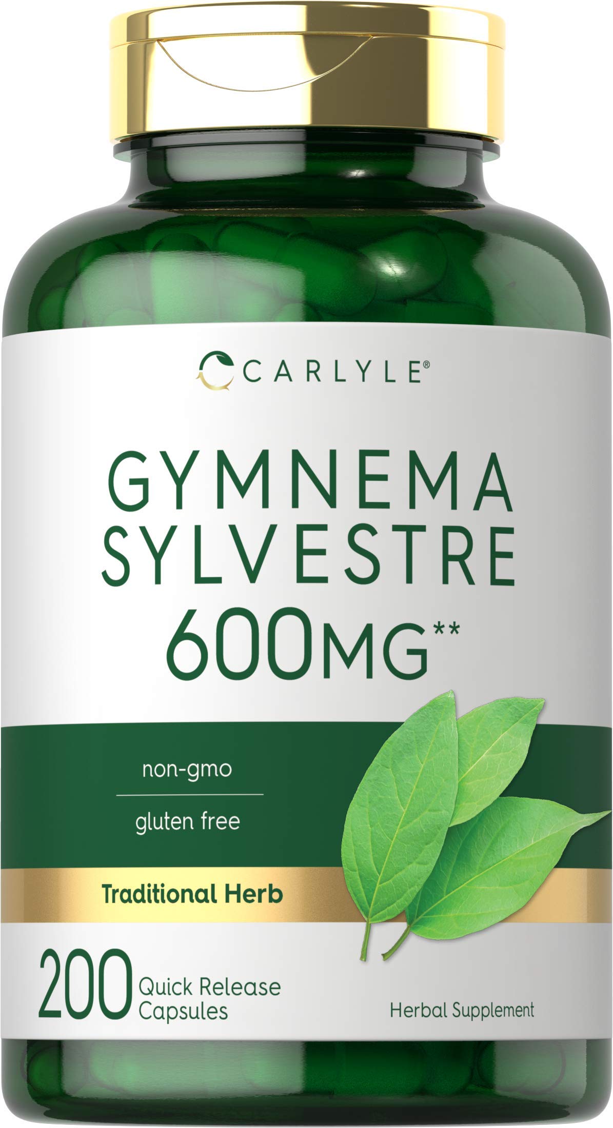 Capsules Carlyle Gymnema Sylvestre dans un flacon pratique pour votre routine quotidienne.