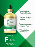Emballage Carlyle huile vitamine E, accessibilité et utilisation pratique.