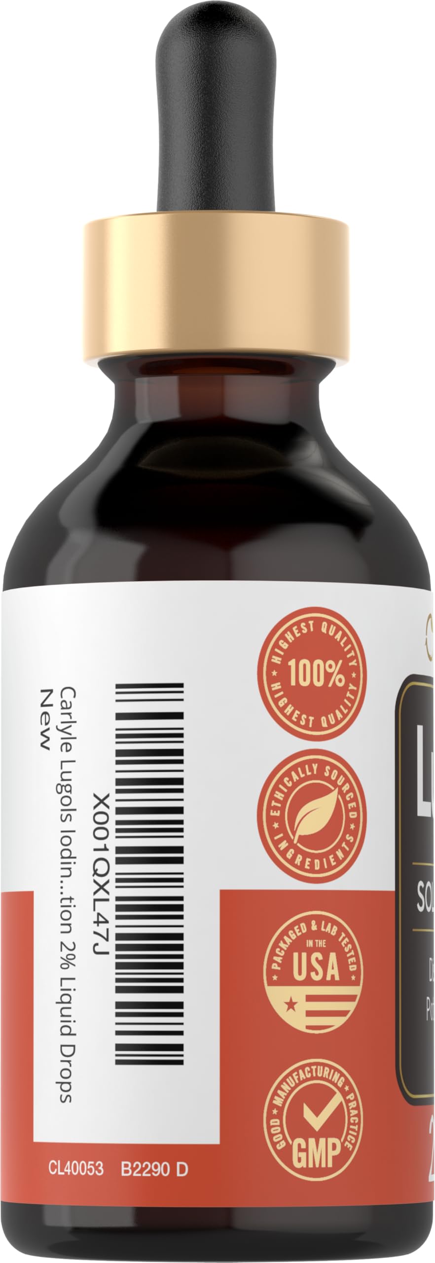 Iodure de potassium USP inclus dans la formule Carlyle.
