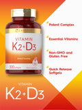 Capsule Carlyle K2 D3 montrant facilité d’ingestion.
