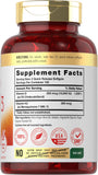Étiquette claire Carlyle K2 D3 montrant le dosage K2 MK-7 et D3.