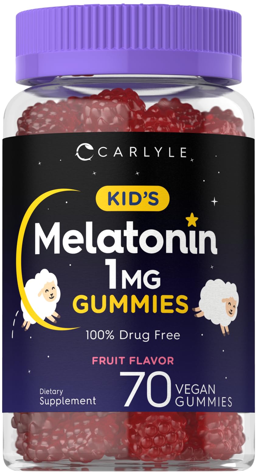 Gomme Carlyle Kids Mélatonine dans sa bouteille, douceur pour la routine du soir.