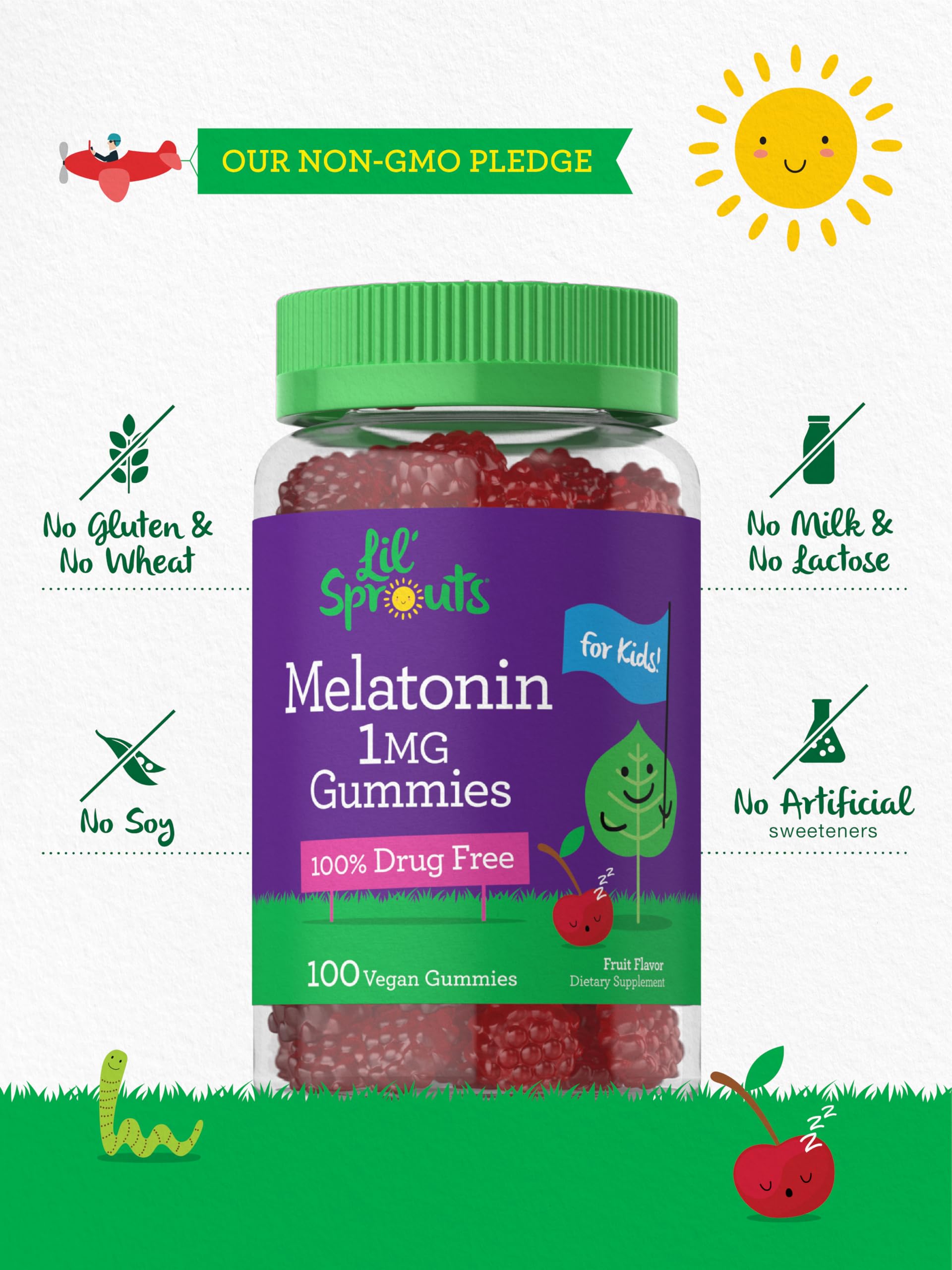 Gommes Carlyle Kids Mélatonine, sans gluten pour un choix sûr