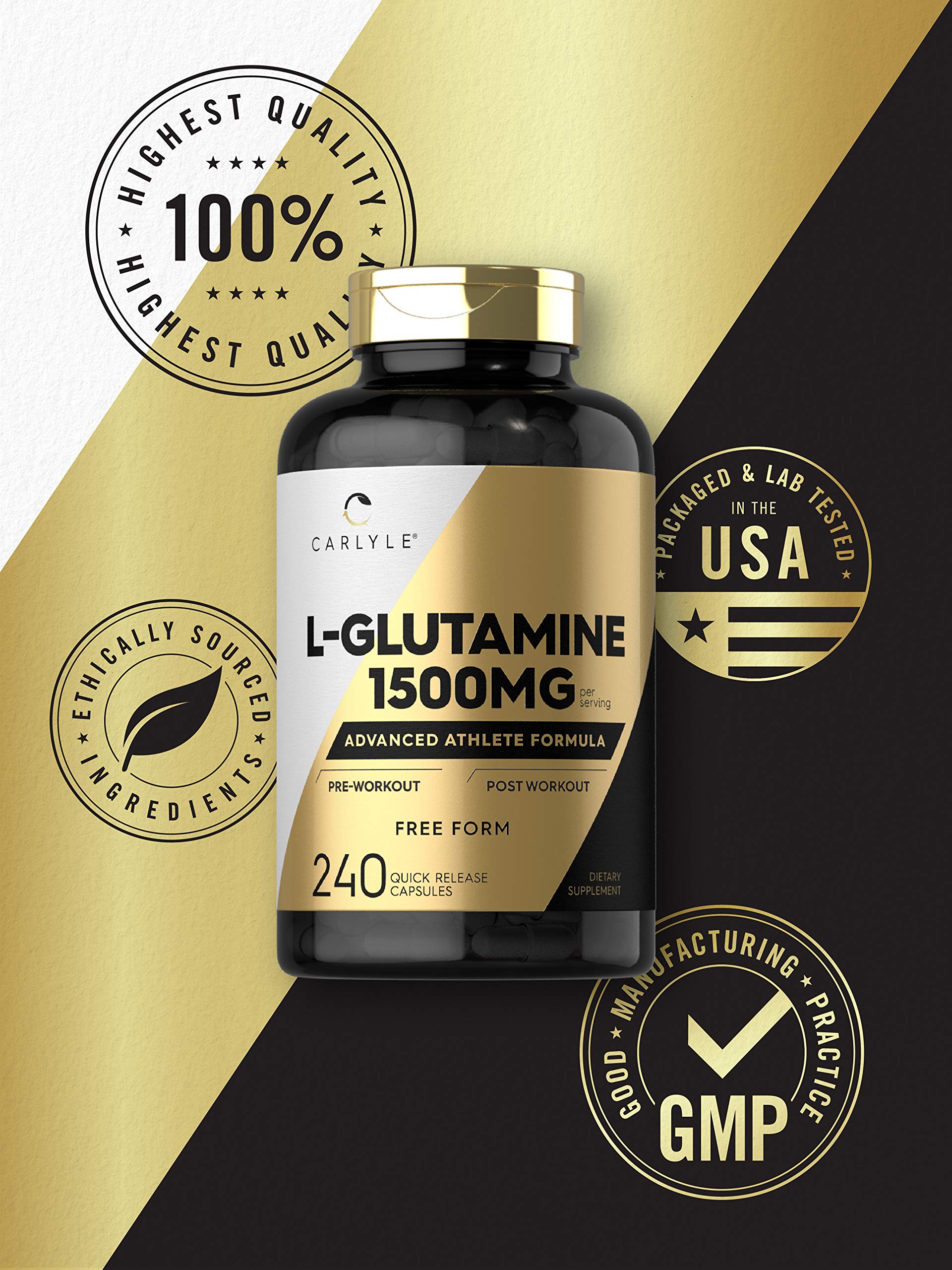 Carlyle L-Glutamine, athlète en entraînement, soutien possible avant l’effort