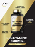 Carlyle L-Glutamine, capuchon fermé, produit fiable pour routine sportive