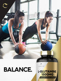Carlyle L-Glutamine, scène salle de sport, utilisation pré et après entraînement