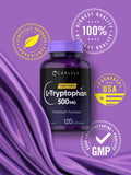 Ingrédients Carlyle L-Tryptophane, garantissant sans gluten et sans OGM.