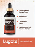 Eau distillée utilisée dans Carlyle Lugols Iodine pour pureté.