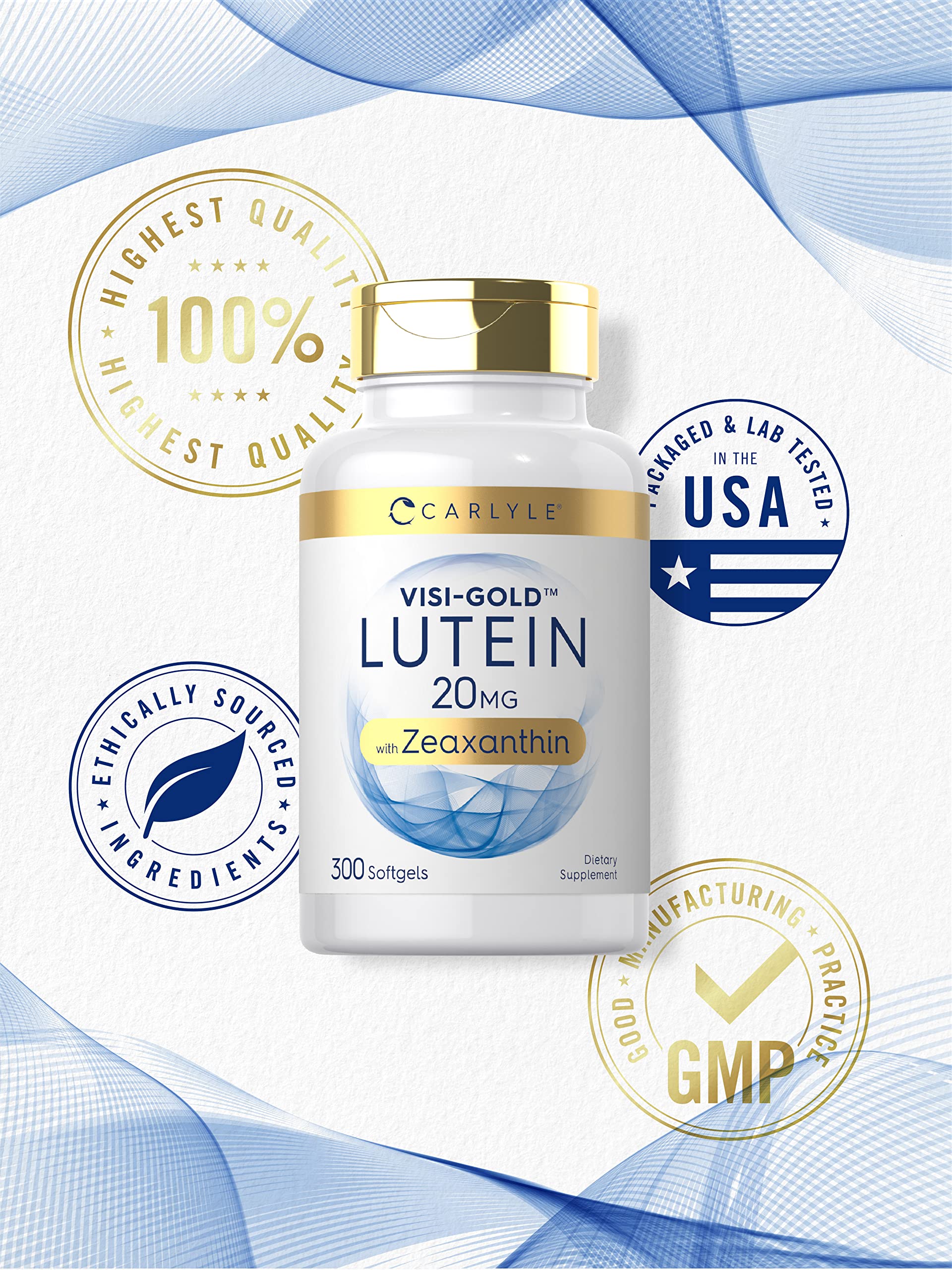 Capsules molles Carlyle Lutéine et Zéaxanthine, absorption rapide.