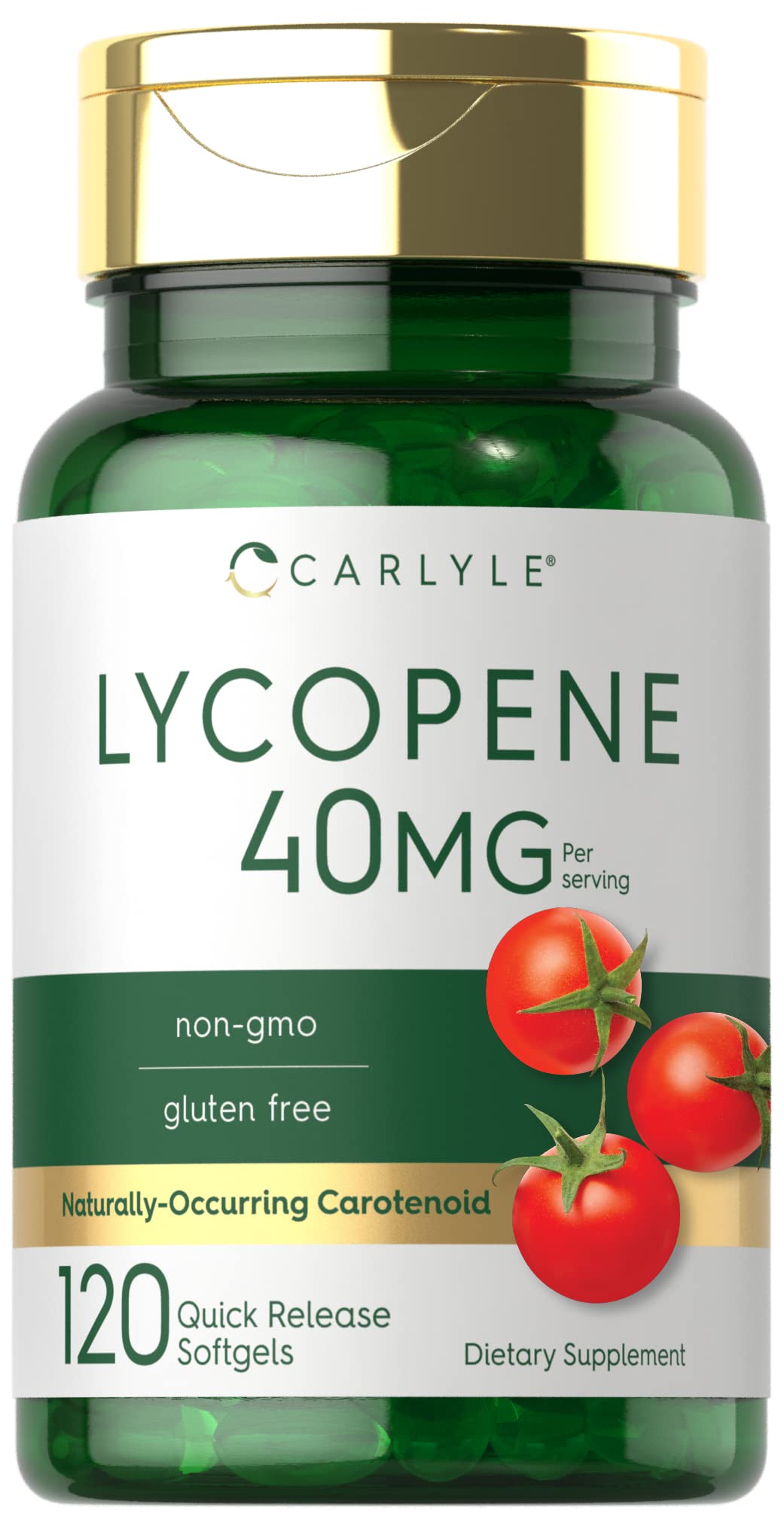 Carlyle Lycopène 40 mg – flacon et gélules molles, soutien potentiel au bien-être