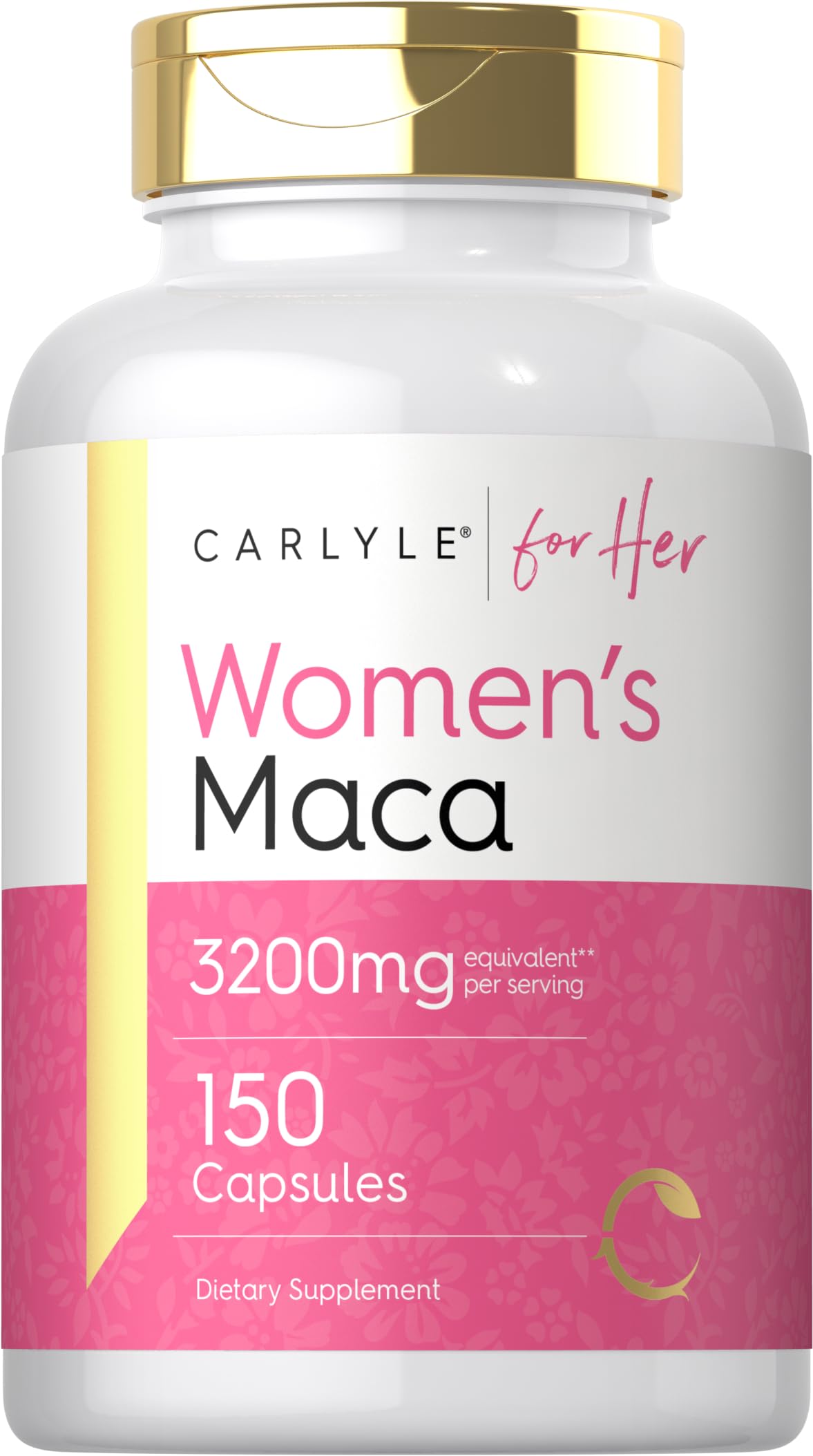 Flacon Carlyle Maca pour femmes, facile à prendre au quotidien