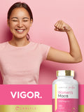 Utilisation quotidienne avec capsules Maca Carlyle pour femmes