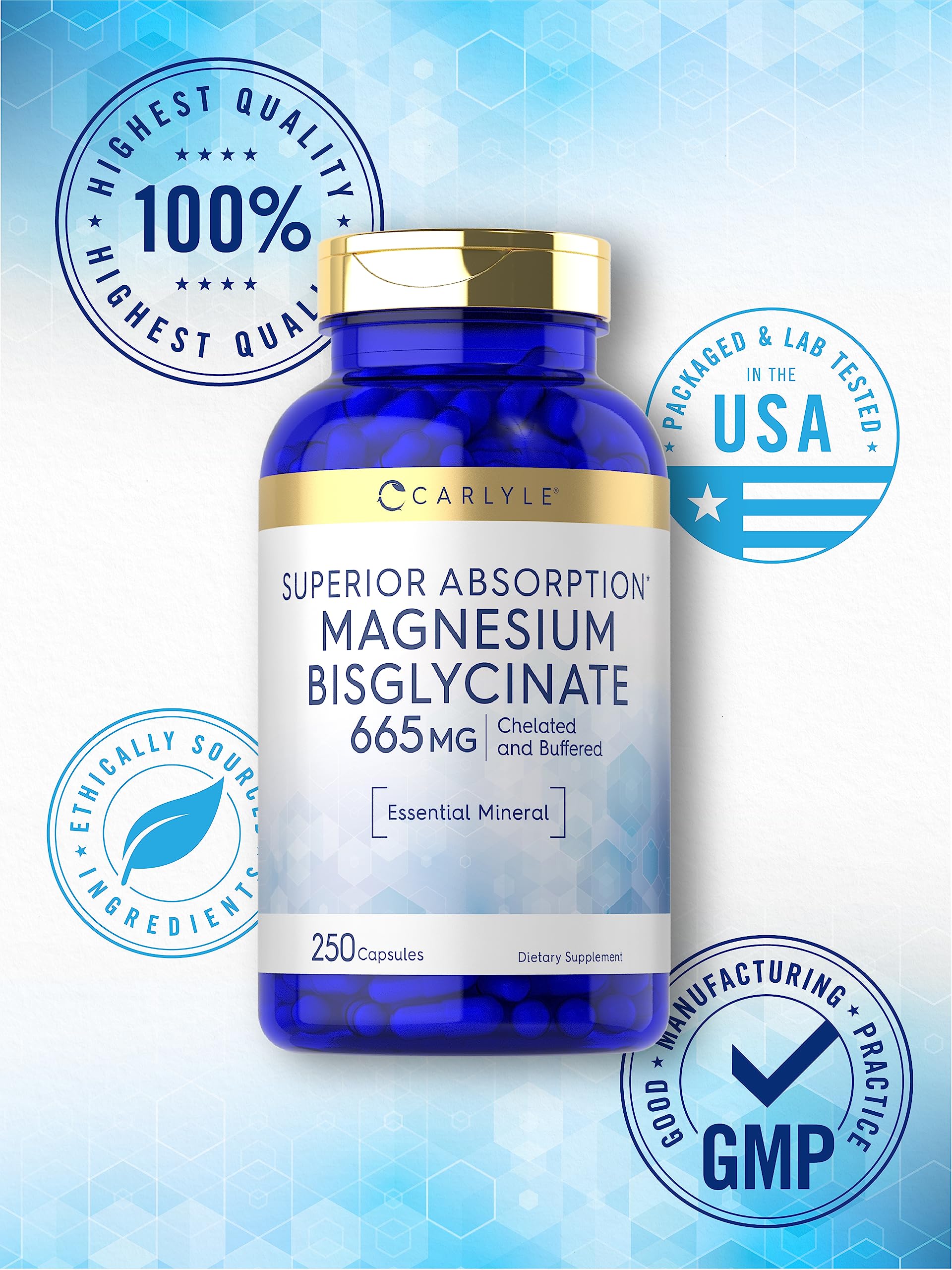 Carlyle – formule chelatée pour meilleure assimilation et biodisponibilité.