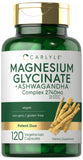 Capsules Carlyle magnésium glycinate ashwagandha cap: soutien potentiel au bien-être
