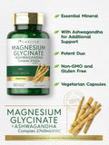 Tablettes Carlyle magnésium glycinate ashwagandha emballage sans gluten et sans lactose