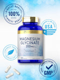 Sans gluten et sans allergènes, Magnésium Glycinate Carlyle.